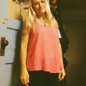 Bright coral tank top